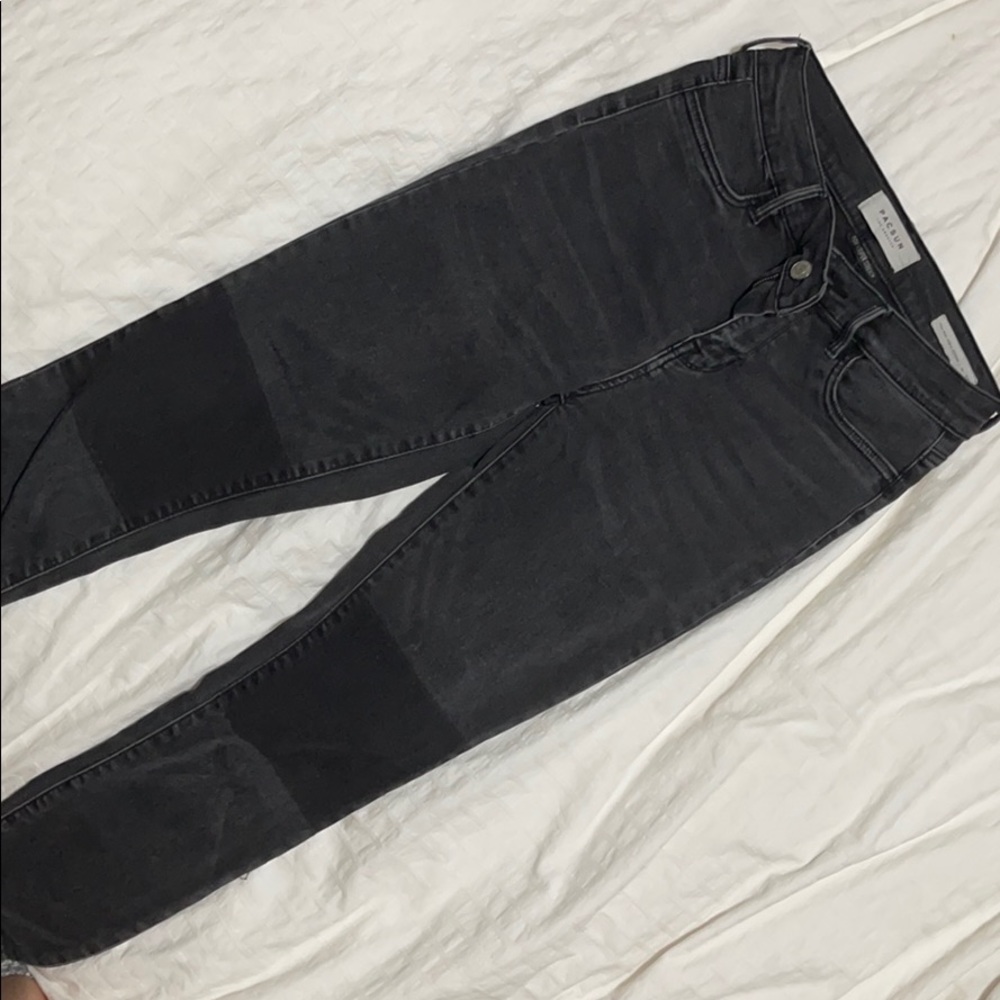 high rise black jeans